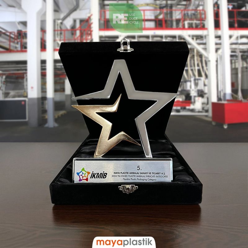 Maya Plastik İKMİB Export Achievement Award 2024 – Top 5 flexible packaging exporter in Türkiye